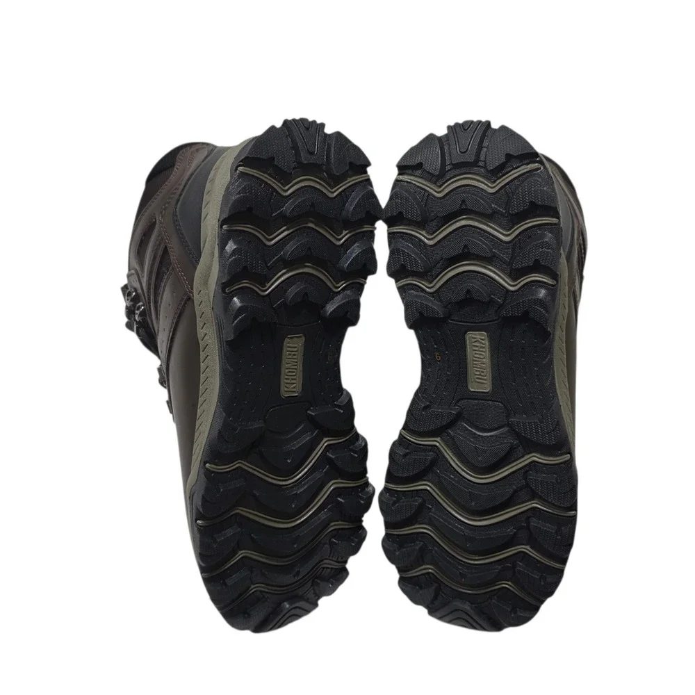 Khombu Kenny‎ Hiking Boots Mens 9 Brown Waterproof Leather Trail Outdoor Shoes